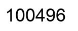 Number 100496 black image