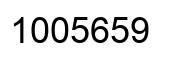 Number 1005659 black image