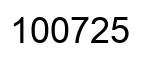 Número 100725 imagen negro