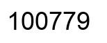 Number 100779 black image