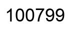 Number 100799 black image