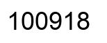 Number 100918 black image