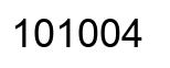 Número 101004 imagen negro