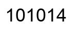 Número 101014 imagen negro