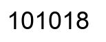 Número 101018 imagen negro