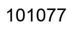 Número 101077 imagen negro