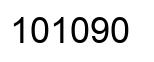 Number 101090 black image