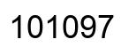 Number 101097 black image