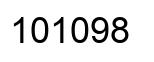Number 101098 black image
