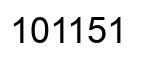 Número 101151 imagen negro