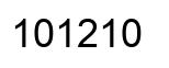 Número 101210 imagen negro