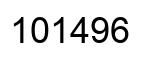 Número 101496 imagen negro