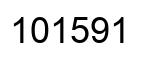 Number 101591 black image