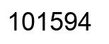 Número 101594 imagen negro