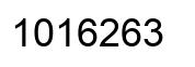 Number 1016263 black image