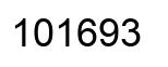 Number 101693 black image