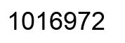 Number 1016972 black image