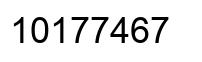 Number 10177467 black image