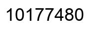 Number 10177480 black image