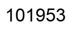 Número 101953 imagen negro