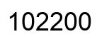 Número 102200 imagen negro