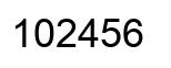 Número 102456 imagen negro
