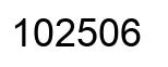 Número 102506 imagen negro