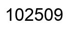 Número 102509 imagen negro