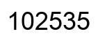 Número 102535 imagen negro