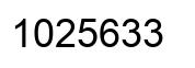 Número 1025633 imagen negro