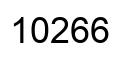 Number 10266 black image