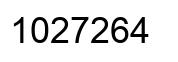 Number 1027264 black image