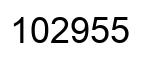 Número 102955 imagen negro