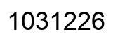 Número 1031226 imagen negro
