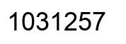 Número 1031257 imagen negro
