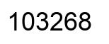 Número 103268 imagen negro