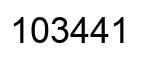 Número 103441 imagen negro