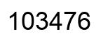 Número 103476 imagen negro