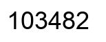 Número 103482 imagen negro