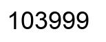 Número 103999 imagen negro