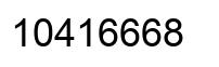 Number 10416668 black image