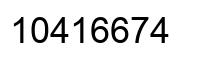 Number 10416674 black image