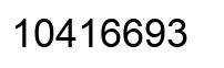 Number 10416693 black image
