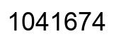 Number 1041674 black image