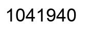 Number 1041940 black image