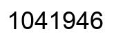 Number 1041946 black image