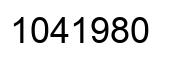 Número 1041980 imagen negro