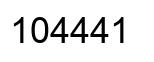 Número 104441 imagen negro