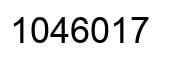 Número 1046017 imagen negro