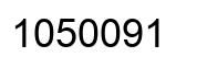 Number 1050091 black image